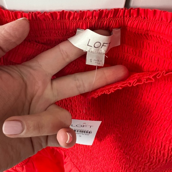 NWT Red Loft Smocked Dress - Picture 5 of 6